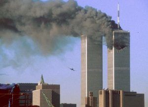 Imágen del ataque a las Torres Gemelas 