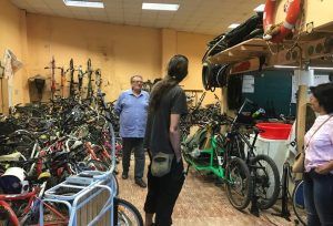 Taller de bicicletas del colectivo Soterránya