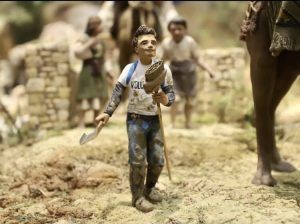 Figura de belén voluntario